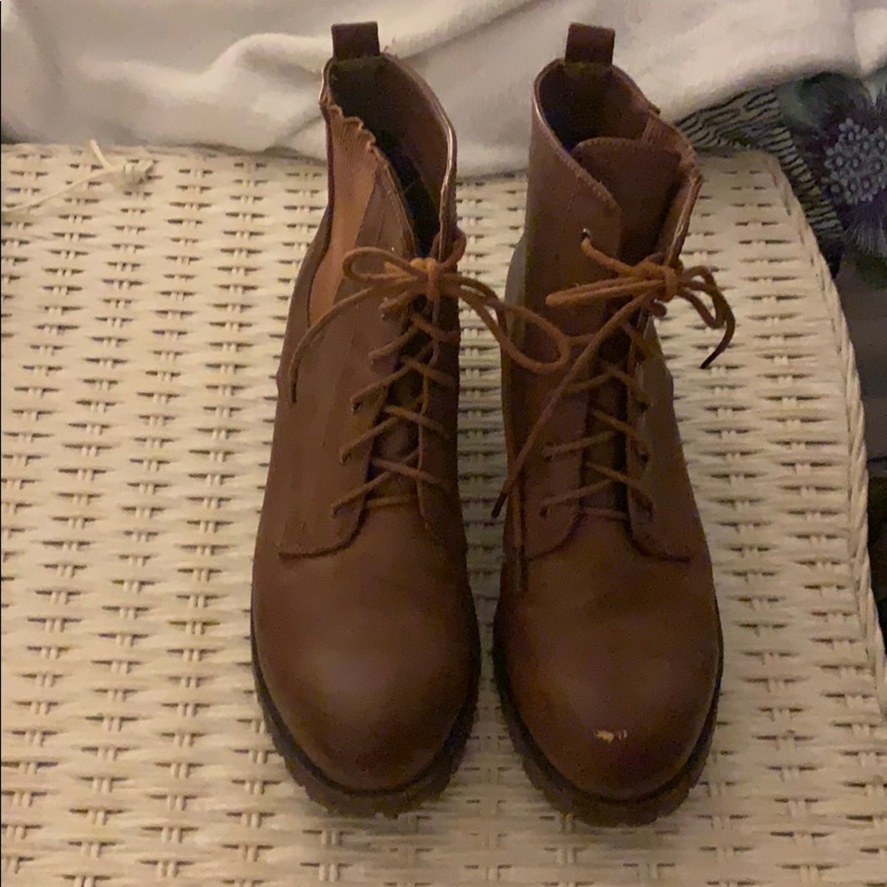 Brown Combat Boots
